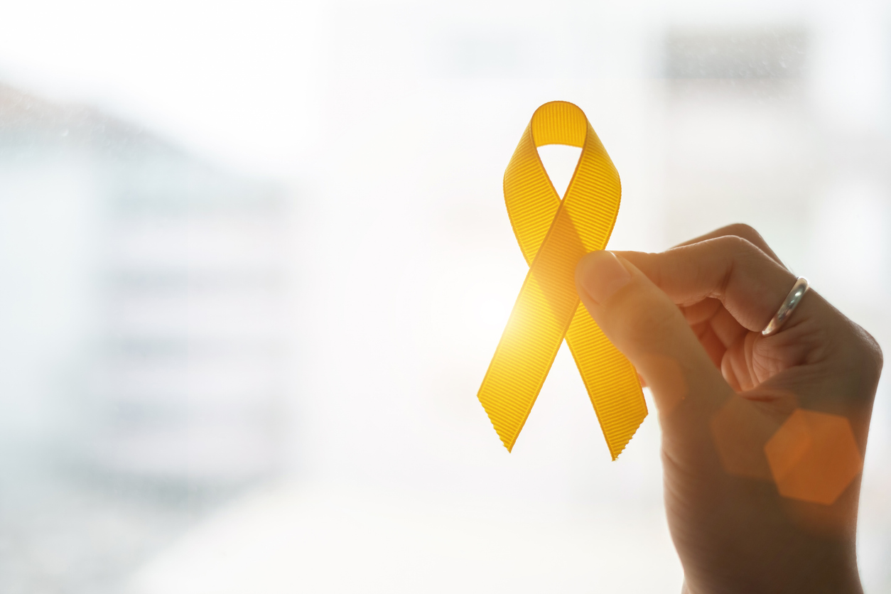 Yellow ribbon for sarcoma awareness